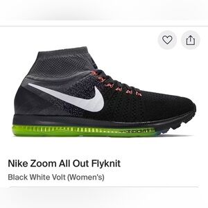 Nike Zoom All Out Flyknit Black Sneakers